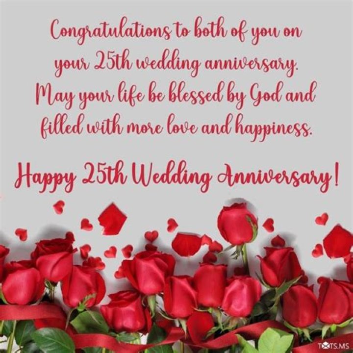 25th Wedding Anniversary Words
