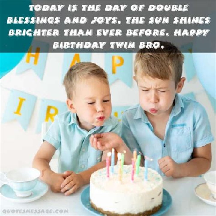 Birthday Wishes For Twins Brother And Sister
