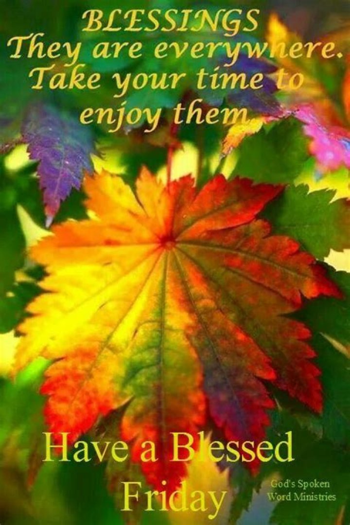 Friday Fall Blessings Images