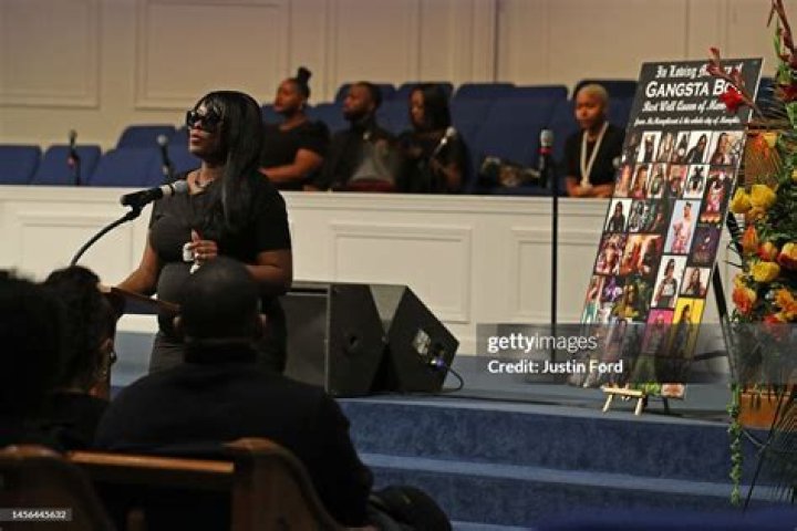 GloRilla & La Chat Share Warm Moment At Gangsta Boos Funeral ·