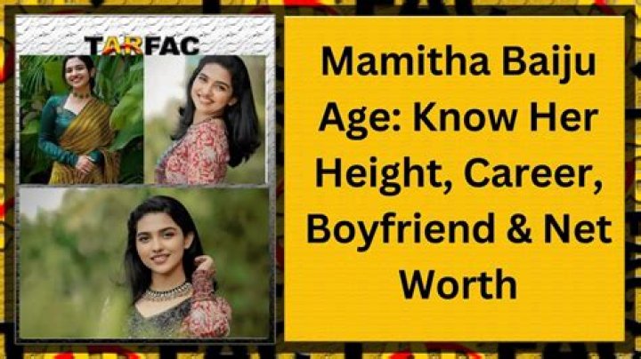 Find Out: Mamitha Baiju Height In CM
