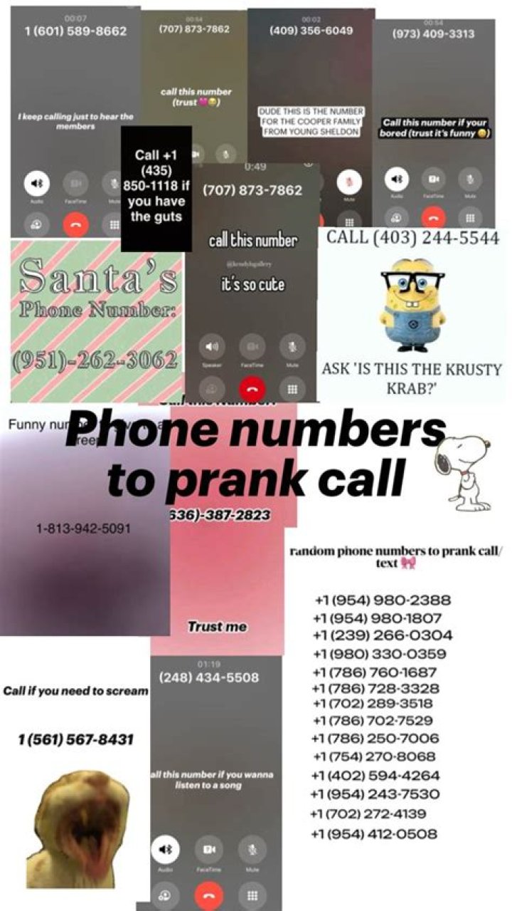 Hilarious Prank Call Numbers To Make Your Friends LOL