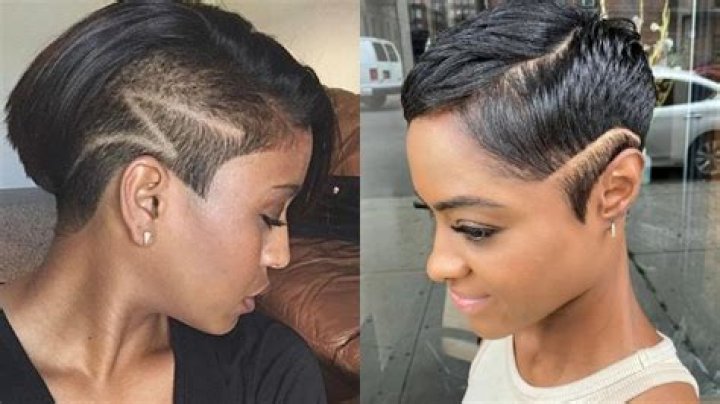 Short Hair Shaved Sides Black Female